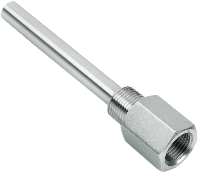 Tel-Tru General Use Standard Threaded Thermowell with Lagging Extension, Model 385TWE